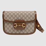 Kitlife Gucci Horsebit 1955 Mini Bag Brown Ebony - 658574 - 20.5x14x5cm - 1