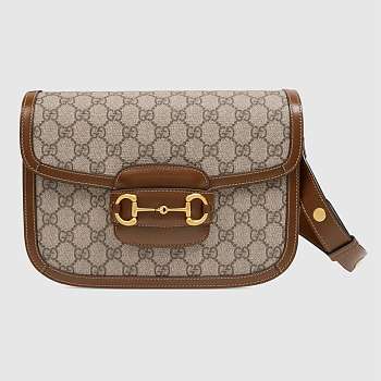 Kitlife Gucci Horsebit 1955 Mini Bag Brown Ebony - 658574 - 20.5x14x5cm