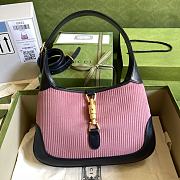 Kitlife Gucci Jackie 1961 small shoulder bag pink corduroy -  ‎636706 - 28x19x4.5c - 1