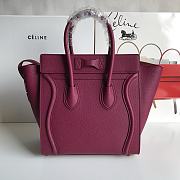 Kitlife Celine Luggage MICRO LUGGAGE HANDBAG IN BABY DRUMMED CALFSKIN Pink - 26x26x14 - 5