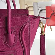 Kitlife Celine Luggage MICRO LUGGAGE HANDBAG IN BABY DRUMMED CALFSKIN Pink - 26x26x14 - 3
