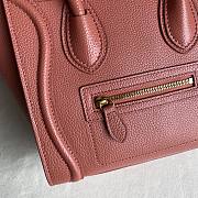 Kitlife Celine NANO LUGGAGE BAG IN DRUMMED CALFSKIN - 20x20x10cm - 3