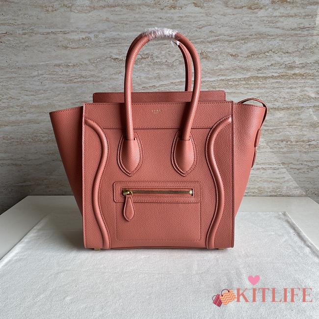 Kitlife Celine Luggage MICRO LUGGAGE HANDBAG IN BABY DRUMMED CALFSKIN - 26x26x14 - 1