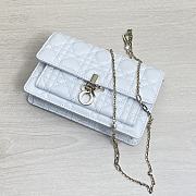 Kitkife Lady Dior Chain Pouch White Cannage Lambskin - S0937O - 19.5 x 12.5 x 5 cm - 2