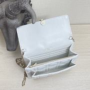Kitkife Lady Dior Chain Pouch White Cannage Lambskin - S0937O - 19.5 x 12.5 x 5 cm - 5
