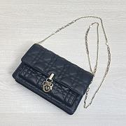 Kitkife Lady Dior Chain Pouch Black Cannage Lambskin - S0937O - 19.5 x 12.5 x 5 cm - 3