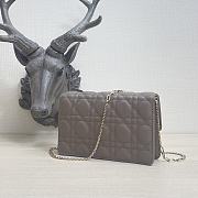 Kitkife Lady Dior Chain Pouch Warm Taupe Cannage Lambskin - S0937O - 19.5 x 12.5 x 5 cm - 3