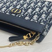 Kitlife Dior Caro Zipped Pouch With Chain Oblique - 19x14x3 - 5