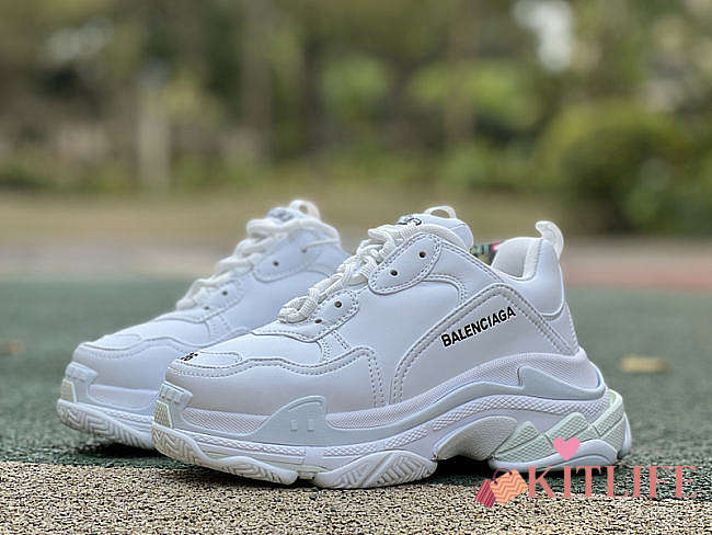 Kitlife Balnciaga Triple S All white - 1