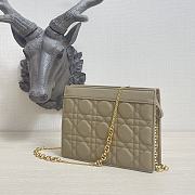 Kitlife Dior Caro Zipped Pouch With Chain Cedar Green - 19x14x3 - 3