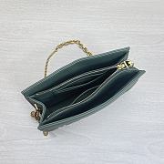 Kitlife Dior Caro Zipped Pouch With Chain Green - 19x14x3 - 2