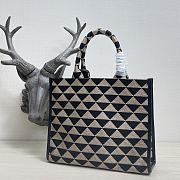 Kitlife Small Prada Symbole jacquard fabric handbag - 1BA354 - 28×9×22cm  - 4