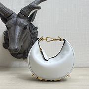 Kitlife Fendi Nano Fendigraphy White leather charm - 16.5x14x5cm - 1