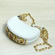Kitlife Fendi Nano Fendigraphy White leather charm - 16.5x14x5cm - 3