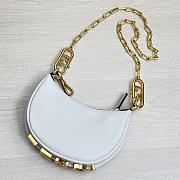 Kitlife Fendi Nano Fendigraphy White leather charm - 16.5x14x5cm - 2