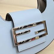 Kitlife Fendi Cookie Light blue leather mini bag - 22×17.5×4.5cm - 2