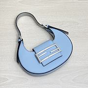 Kitlife Fendi Cookie Light blue leather mini bag - 22×17.5×4.5cm - 4