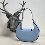 Kitlife Fendi Cookie Light blue leather mini bag - 22×17.5×4.5cm - 5