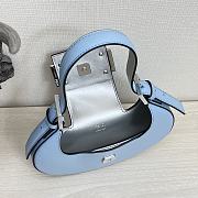 Kitlife Fendi Cookie Light blue leather mini bag - 22×17.5×4.5cm - 6