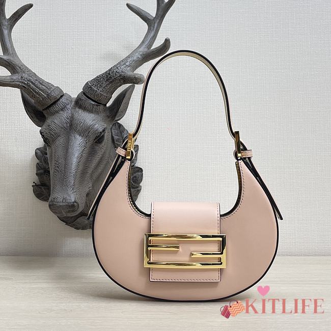 Kitlife Fendi Cookie Pink leather mini bag - 8BS065 - 22×17.5×4.5cm - 1