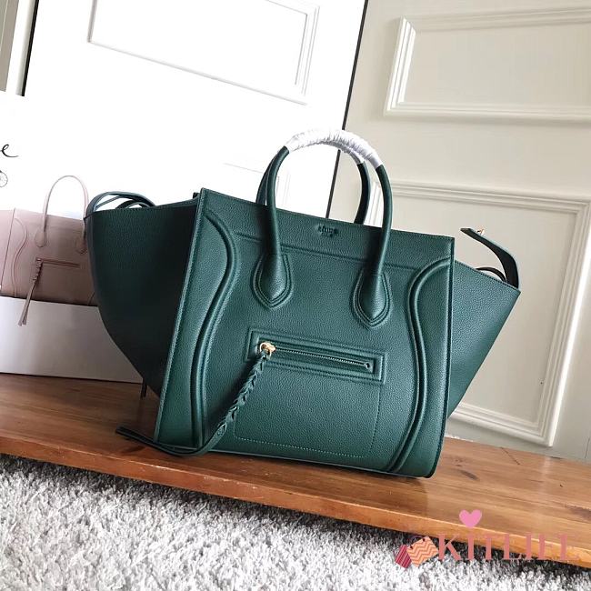 Kitlife Celine Luggage Phantom Bag emerald green -  30x28x24cm - 1
