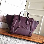 Kitlife Celine Luggage Phantom Bag Burgundy - 30x28x24cm - 1
