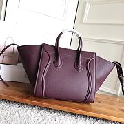 Kitlife Celine Luggage Phantom Bag Burgundy - 30x28x24cm - 5