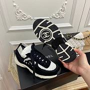 Kitlife Chanel Sneaker Knit and Suede Calfskin Black and White - 3