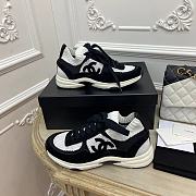 Kitlife Chanel Sneaker Knit and Suede Calfskin Black and White - 2