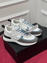 Kitlife Chanel Sneaker Knit and Suede Calfskin Blue and White - 5