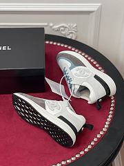 Kitlife Chanel Sneaker Knit and Suede Calfskin Blue and White - 6