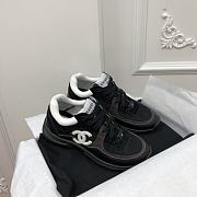 Kitlife Chanel Sneaker Fabric, Suede Calfskin & Grained Calfskin Black - 1