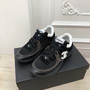 Kitlife Chanel Sneaker Fabric, Suede Calfskin & Grained Calfskin Black - 3