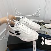 Kitlife Chanel Sneaker Fabric, Suede Calfskin & Grained Calfskin White - 5