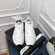 Kitlife Chanel Sneaker Fabric, Suede Calfskin & Grained Calfskin White - 4