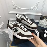 Kitlife Chanel Sneaker Fabric, Suede Calfskin & Grained Calfskin Brown - 1