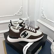 Kitlife Chanel Sneaker Fabric, Suede Calfskin & Grained Calfskin Brown - 5