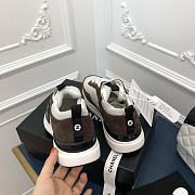 Kitlife Chanel Sneaker Fabric, Suede Calfskin & Grained Calfskin Brown - 3