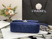 Kitlife Chanel 19 Flap Bag Denim Silver Button - 26x16x9 cm - 5