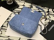 Kitlife Chanel 19 Flap Bag Light Denim Silver Button - 26x16x9 cm - 4