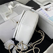 Kitlife Chanel Heart Bag Lambskin White - AS3191 - 20x17x6.5cm - 2