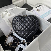 Kitlife Chanel Heart Bag Lambskin Black - AS3191 - 20x17x6.5cm - 5