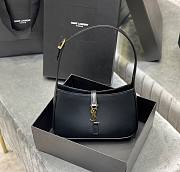 Kitlife YSL LE 5 A 7 Hobo Black Bag In Smooth Leather - 25X14X6cm - 1