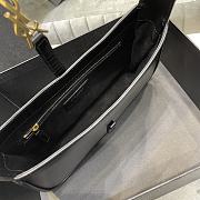 Kitlife YSL LE 5 A 7 Hobo Black Bag In Smooth Leather - 25X14X6cm - 2