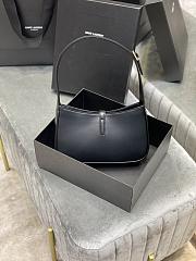 Kitlife YSL LE 5 A 7 Hobo Black Bag In Smooth Leather - 25X14X6cm - 4