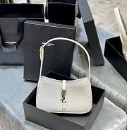 Kitlife YSL LE 5 A 7 Hobo White Bag In Smooth Leather - 25X14X6cm - 1