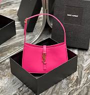 Kitlife YSL LE 5 A 7 Hobo Bumblegum Bag In Smooth Leather - 25X14X6cm - 1