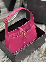 Kitlife YSL LE 5 A 7 Hobo Bumblegum Bag In Smooth Leather - 25X14X6cm - 4