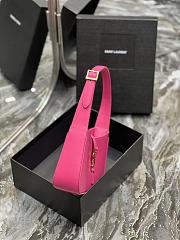 Kitlife YSL LE 5 A 7 Hobo Bumblegum Bag In Smooth Leather - 25X14X6cm - 3