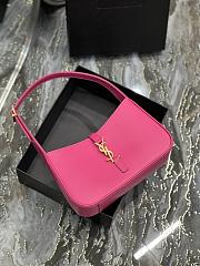 Kitlife YSL LE 5 A 7 Hobo Bumblegum Bag In Smooth Leather - 25X14X6cm - 5